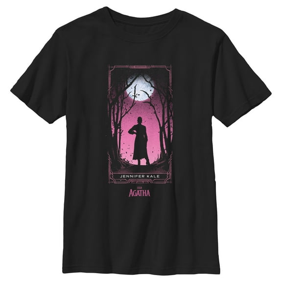 Boy's Marvel: Agatha All Along Kale Card  Graphic T-Shirt