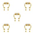 thumbnail image 2 of maskred 1/2/3/5 2021 New Fake Nose Ring Alloy Nose Hoop Septum Rings For Gold 5PCS, 2 of 6