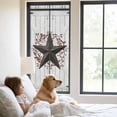 thumbnail image 3 of Texas Star Retro Window Privacy Film, Vintage Brown Red Berry Wooden Static Cling UV Sun Blocking Tint Film Heat Control Windows Films for Bedroom Bathroom, Window Stickers 23.6"x59", 3 of 8