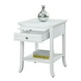 thumbnail image 3 of Pemberly Row 1 Drawer Transitional Wood End Table with Bottom Shelf in White, 3 of 3