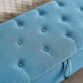 thumbnail image 6 of S-HOME Ottoman with Storage, Storage Ottoman Bench with Safety Hinge 350 lbs Weight, Upholstered Entryway Bench with Seating, 6 of 10