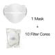 thumbnail image 3 of Reusable Silicone Face Mask Filtration Mask With Replacement Filter Non-Woven Fabric Protective Anti-Dust Smoke Gas Facemask, 3 of 5