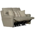 thumbnail image 4 of Bowery Hill Lay Flat Reclining Loveseat in Beige Polyester Fabric, 4 of 15