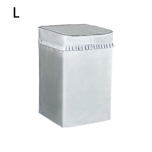 Washing Machine Cover Laundry Dryer Proof Guard Sunscreen Waterproof Dust Proof Protector Home Dorm Washroom Toilet Cloth Accessories Silver L