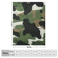 thumbnail image 4 of Sheronv Camouflage Print Minimalist Painting Warm Lightweight Blanket Soft Fleece Blankets for All Seasons, Super Soft Blanket 60x80in, 4 of 6