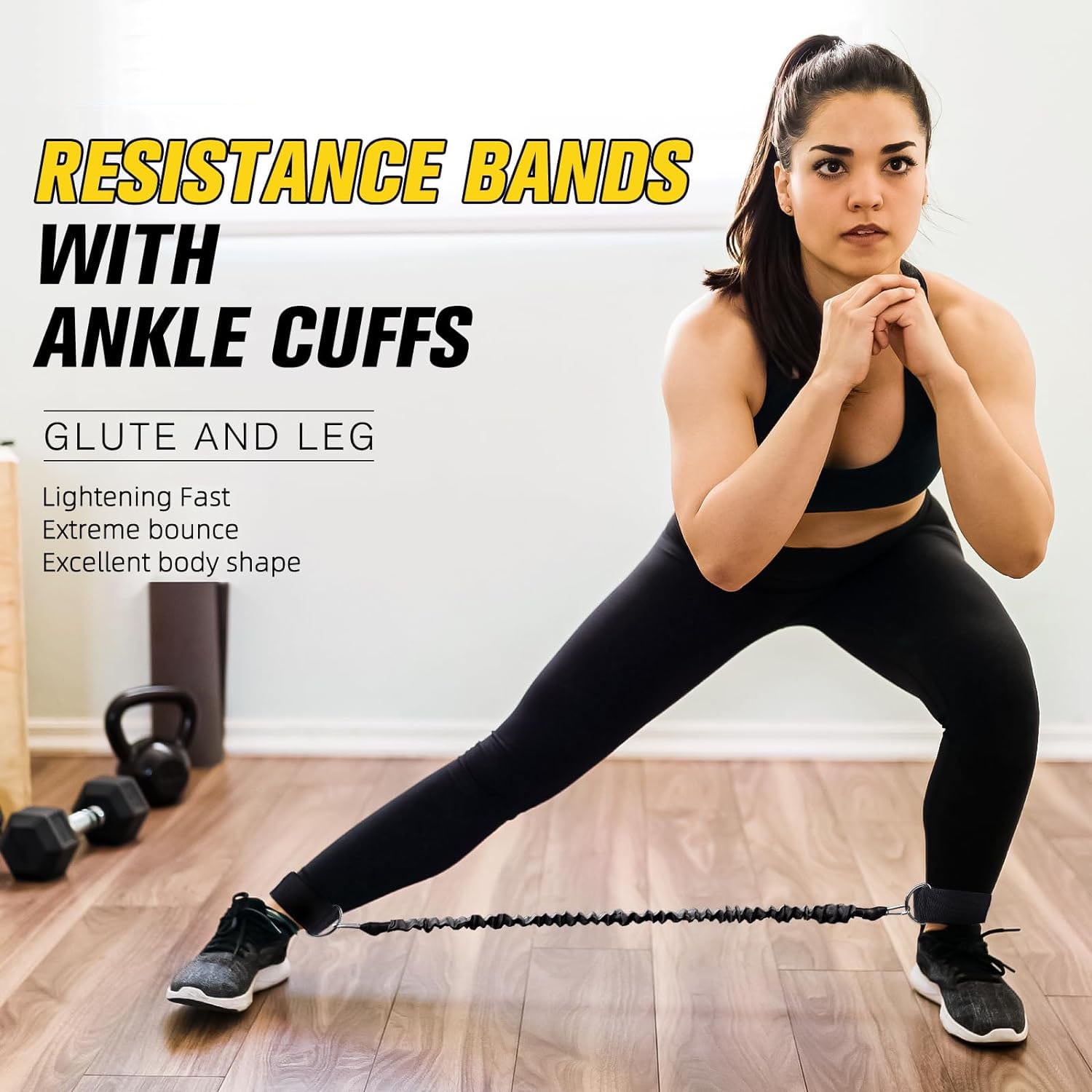 NOANTA 13 Pcs Ankle Resistance Bands, Booty Belt Workout