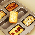 thumbnail image 4 of Mini molde para pan antiadherente, mini molde para pan de acero al carbono 8 cavidades, no tóxico y fácil limpieza, 4 of 5