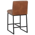 thumbnail image 3 of Sunpan Spyros 26" Modern Faux Leather Counter Stool in Tobacco Tan, 3 of 6