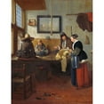 thumbnail image 3 of Quirijn Van Brekelenkam 15x18 Black Modern Framed Museum Art Print Titled - The Tailor's Workshop (1661), 3 of 5