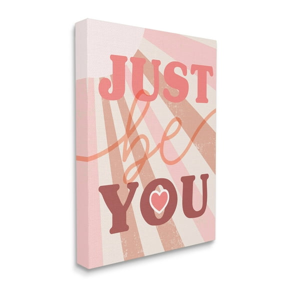 Stupell Industries Just Be You Bold Encouragement Sunrays Heart, 16 x 20, Designed by Daphne Polselli