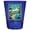 Blue, variant on Puerto Vallarta Mexico Design C Souvenir Full Color 2 oz Round Shot Glass Blue
