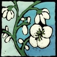 thumbnail image 3 of Davis, Andrea 12x12 Black Modern Framed Museum Art Print Titled - Teal Batik Botanical II, 3 of 5