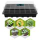 thumbnail image 3 of Plántulas De 24 Agujeros, Bandeja De Inicio De Semillas, Bandejas De Germinación De Plantas, Tapas De Cúpula Ajustables De Humedad Para Cultivo De Semillas, Iniciador De Plantas Eigraketly HA039914-00, 3 of 6