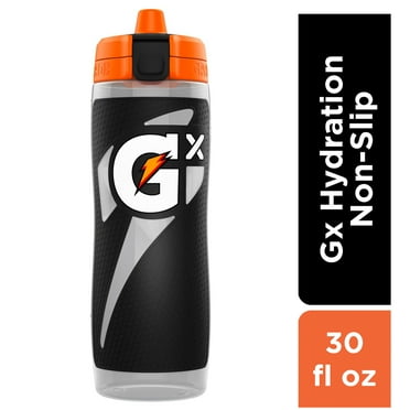 Gatorade Gx Squeeze Bottle, Refillable Water Bottle, Nonslip, Black, 30 fl oz