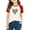 Red, variant on Girls Raglan Sleeve T-Shirt - Soft Polyester Spandex Color Block Tee with Leopard Print Heart, Trendy Casual Daily Wear for 4-16 Years (Blue),Size 7 T