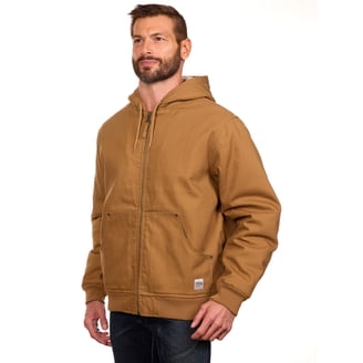Dickies Men's Lined Fleece Hooded Duck Shirt Jacket with