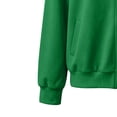 thumbnail image 7 of Jacket Plus Size Packable Women's Solid Color Casual Sporty Winter/Outerwear Fashion Zippered Long Sleeve Pocket Sweatshirt Green Xxl, 7 of 7