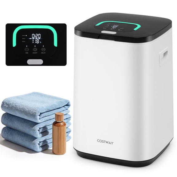 White 23L Towel Warmer 450W Fast Heating, Portable Compact Towel Heater for Bathroom Spa Home Use