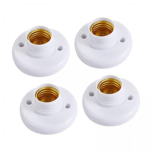 2x4 Piezas Bases De Portalámparas Para Montaje En Pared O Techo Portalámparas E27 Para Cocina