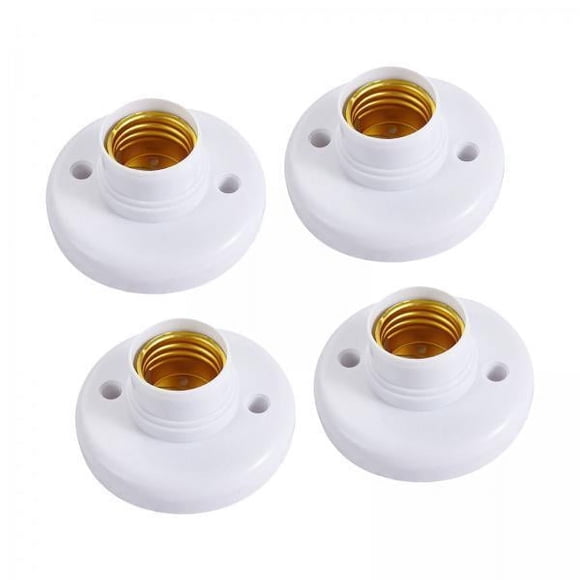 2x4 Piezas Bases De Portalámparas Para Montaje En Pared O Techo Portalámparas E27 Para Cocina