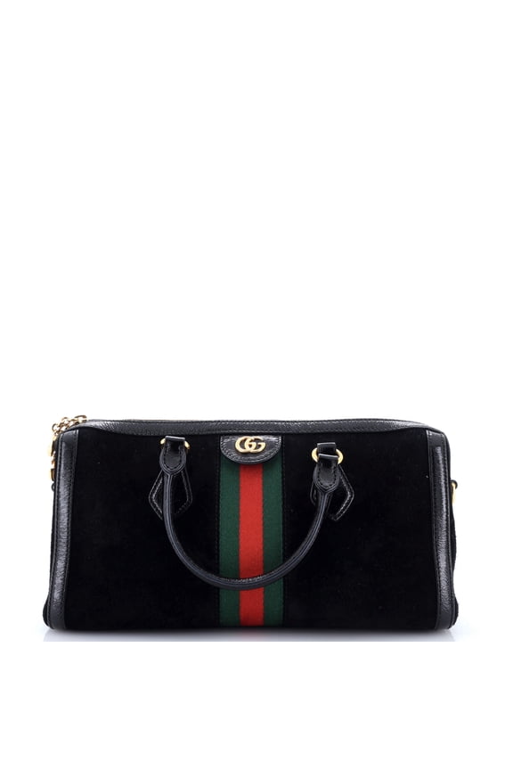 Pre-Owned Ophidia Boston Bag Suede Medium By Rebag