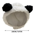thumbnail image 2 of Cute Cat Costume - Warm Bear Hat, Suitable For Small Pets, Party And Photo Shoot Outfit (7.87 Inches, Black And White), 2 of 6