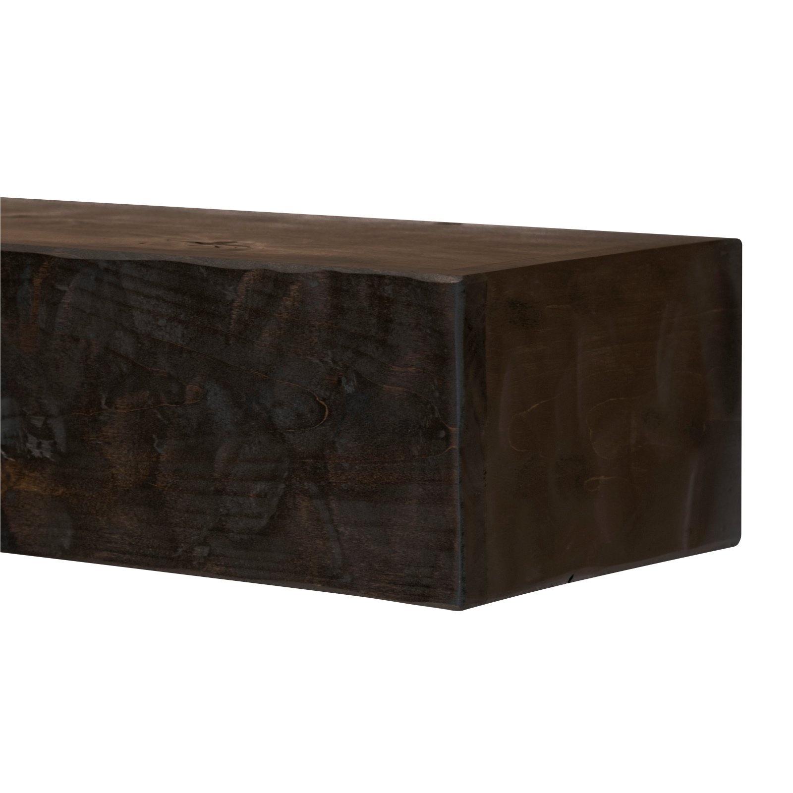 Rough Hewn Midnight Black Fireplace Mantel Dogberry 48 in