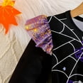 thumbnail image 5 of Tfken Halloween Dress For Girls Children Cartoon Print Soft Crew Neck Mesh Long Sleeve Purple Dresses Size 2-3 Years, 5 of 8
