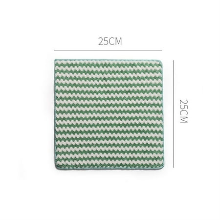 

25*25CMStriped Dishwashing Towel Kitchen Cleaning Rag Absorbent Cloth Microfiber
