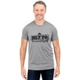 thumbnail image 2 of Hey Yo, Let's Go Men's Modern Fit Fun Casual T-Shirt Printed Graphic Tee Heather Gray Small, 2 of 3