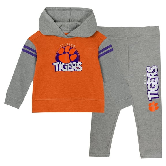 Girls Preschool Orange Clemson Tigers Preschool Clubhouse Pullover Hoodie & Legging Set