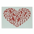 thumbnail image 1 of High Heels Cutting Board, Heart with Scarlet High Heel Shoe Silhouettes Love Woman Illustration, Decorative Tempered Glass Cutting and Serving Board, in 3 Sizes, by Ambesonne, 1 of 2