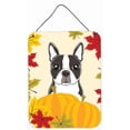 thumbnail image 1 of Boston Terrier Impressions Murales Ou de Porte de l'Action de Grâce, 1 of 1