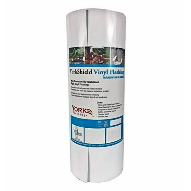 Vinilo Flashing Roll York Flash, blanco, 10 pulgadas x 50 pies