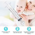 thumbnail image 3 of 2Pcs Baby Needle Tube Nasal Irrigator, Reusable Silicone Infant Nose Cleaner Rinsing Tool Soften Nasal Scab For Kids, 3 of 4