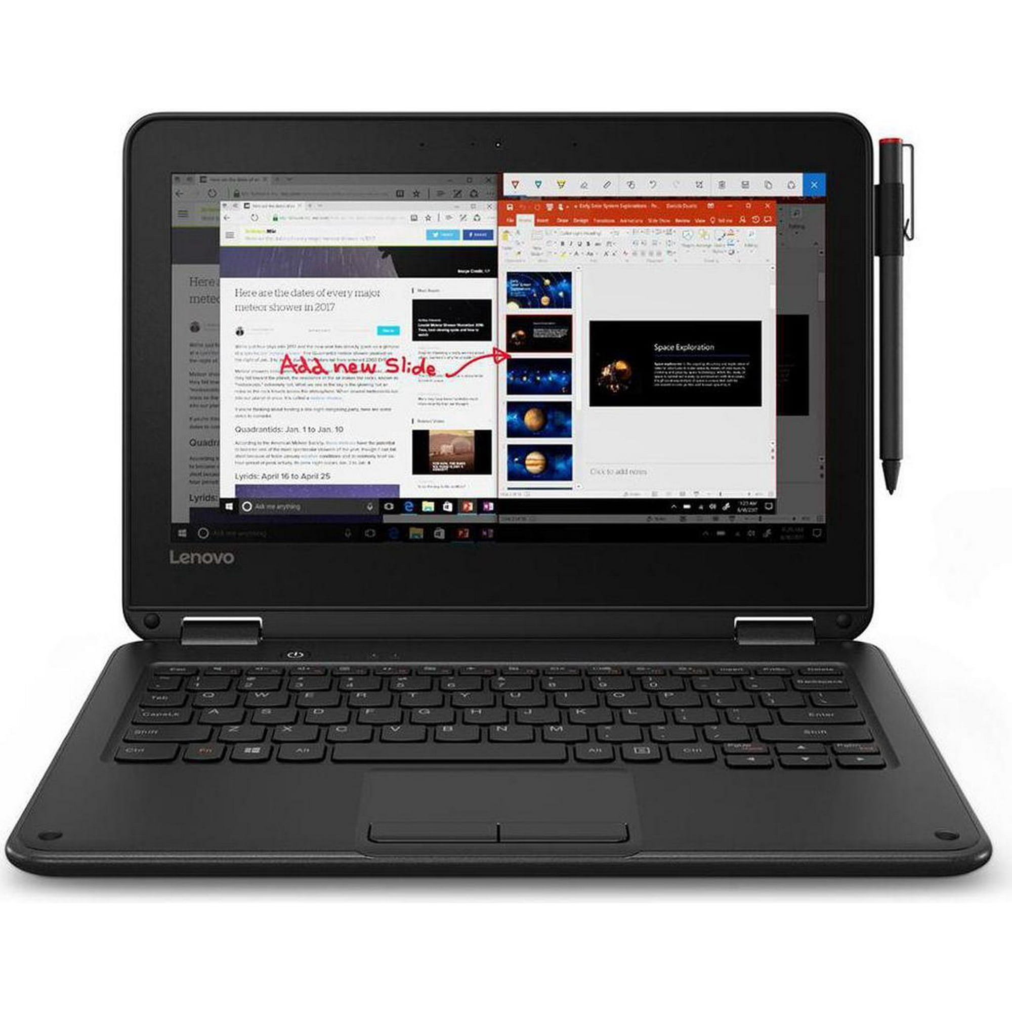 Lenovo 300e 11.6-Inch 2 In 1, 128 GB Flash Memory 4GB Ram Laptop - Foto 5