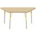 thumbnail image 3 of ECR4Kids 30in x 60in Trapezoid Everyday T-Mold Adjustable Activity Table Maple/Maple/Yellow - Standard Ball, 3 of 4