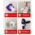 thumbnail image 4 of Inteprter Soporte de pared para secador de pelo, estante adhesivo para secador de pelo de baño, herramientas para el cuidado del cabello Almacenamiento y organización del hogar Inteprter HA023002-00, 4 of 6