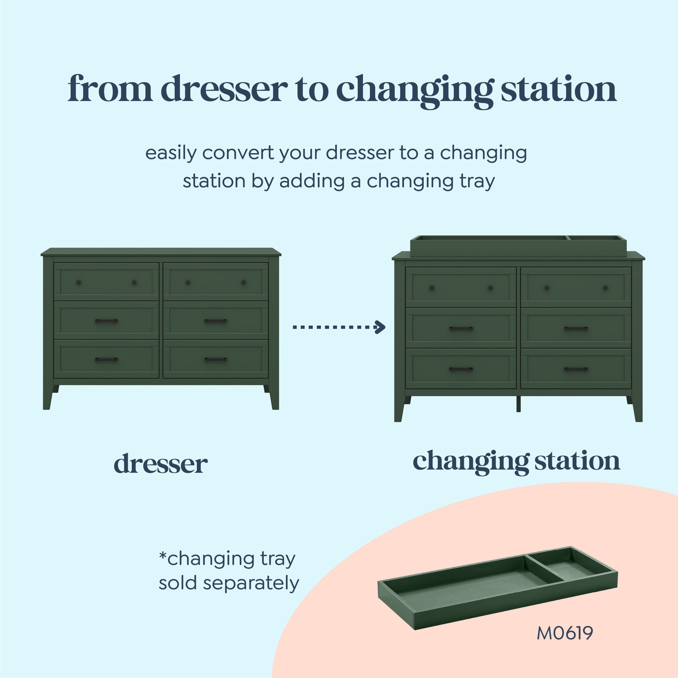 DaVinci Beau 6-Drawer Dresser