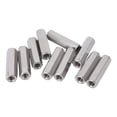 thumbnail image 1 of Hex Coupling Nut,  M8 Hex Coupling Nut Female Threads 304 Stainless Steel Fastening  For  Studs, 1 of 8