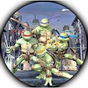 SWEET CUSTOM CAKES Teenage Mutant Ninja Turtles 90s TMNT Edible Image Photo Sugar Frosting Icing Cake Topper Sheet Personalized Custom Customized Birthday Party - 8" ROUND - 75683