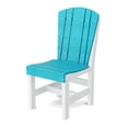 thumbnail image 3 of Wildridge Heritage 7-Piece 44"X72" Dining Set, Aruba Blue and White - Outdoor Weather Resistant Recycled Plastic Furniture for Patio, 3 of 5