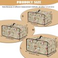thumbnail image 2 of ZIATUBLES Peony Flora Print Toaster Oven Cover Dust Stain Kitchen Appliance Protection with Side Pocket Easy to Clean Home Counter Decorative Accessories, 20.5" x 16.5" x 10", 2 of 8