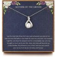 thumbnail image 1 of Regalos para la madre del novio de la novia, colgante de perla de plata esterlina para el collar de la madre del novio de la novia, regalos de boda para el regalo del novio, agradecimiento Y, 1 of 5