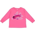 thumbnail image 3 of Inktastic Girls Pink Airplane Pilot Girls Long Sleeve Toddler T-Shirt, 3 of 5