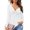 White, variant on SHITINN Womens Casual Tops Long Sleeve V Neck Tee Shirt Solid Loose Side Split Blouse Tunic Cute Short Sleeve Tops for Women Summer Tops Tops for Women