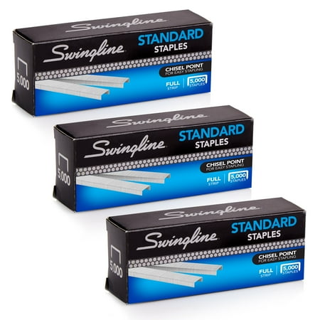 swingline standard staples 14 length 210 per strip 5000box 3 pack - stapling
