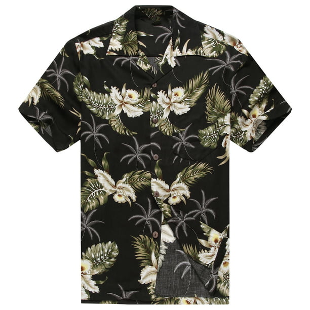 Hawaii Hangover - Men's Hawaiian Shirt Aloha Shirt 3XL Hibiscus Black ...