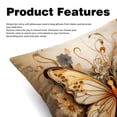 thumbnail image 2 of Butterfly Luxurious Velvet Bed Pillow Inserts with Unique Patterns - Set of 2, 16x16, 18x18, 20x20 Inches - Ideal for Throw Pillow Covers and Home Decor, 2 of 6