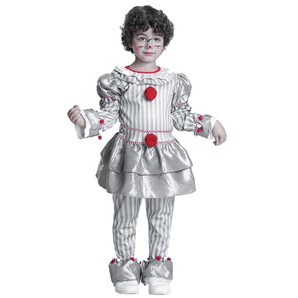 IKALI Kids Clown Costume Jumpsuit